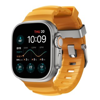 NOMAD Rocky Point Band - pasek do Apple Watch 44mm-49mm (Apple Watch 4-11, SE 1-3, Ultra 1-3) z FKM oraz tytanu (sol, natural ha