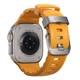 NOMAD Rocky Point Band - pasek do Apple Watch 44mm-49mm (Apple Watch 4-11, SE 1-3, Ultra 1-3) z FKM oraz tytanu (sol, natural ha