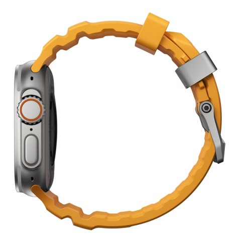 NOMAD Rocky Point Band - pasek do Apple Watch 44mm-49mm (Apple Watch 4-11, SE 1-3, Ultra 1-3) z FKM oraz tytanu (sol, natural ha