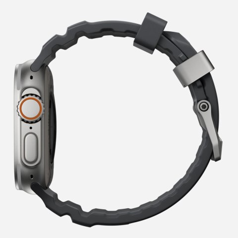 NOMAD Rocky Point Band - pasek do Apple Watch 44mm-49mm (Apple Watch 4-11, SE 1-3, Ultra 1-3) z FKM oraz tytanu (storm, natural 