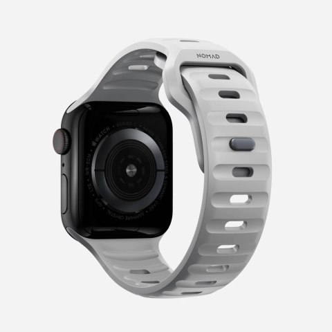 NOMAD Sport Band - pasek do Apple Watch 44mm-49mm (Apple Watch 4-11, SE 1-3, Ultra 1-3) z FKM (lunar gray)