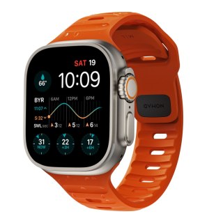 NOMAD Sport Band - pasek do Apple Watch 44mm-49mm (Apple Watch 4-11, SE 1-3, Ultra 1-3) z FKM (ultra orange) [mto]