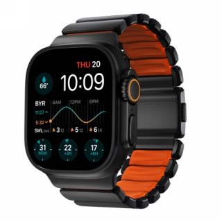 NOMAD Stratos Band - tytanowa bransoleta do Apple Watch 44mm-49mm (Apple Watch 4-11, SE 1-3, Ultra 1-3) z FKM (black titanium, u