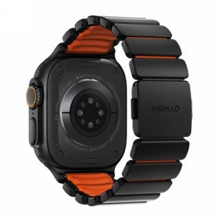 NOMAD Stratos Band - tytanowa bransoleta do Apple Watch 44mm-49mm (Apple Watch 4-11, SE 1-3, Ultra 1-3) z FKM (black titanium, u