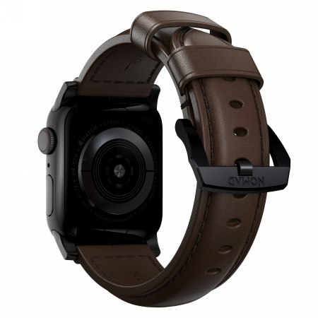 NOMAD Traditional Band - skórzany pasek do Apple Watch 44mm-49mm (Apple Watch 4-11, SE 1-3, Ultra 1-3) skóra Horween (rustic bro
