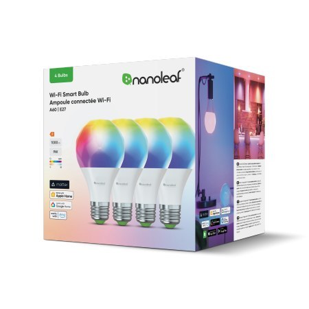 Nanoleaf Essentials Smart Bulbs - zestaw 4 żarówek A60-E27 (Wi-Fi)