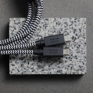 Native Union Belt Cable 2in1 - kabel USB-C - 2x USB-C , 2 m 140W (zebra)