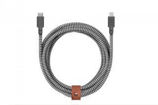 Native Union Belt Cable XL - kabel USB-C - lightning, 3 m (zebra)
