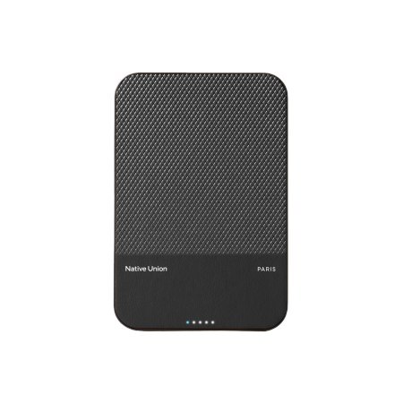 Native Union (Re)Classic Power Bank - magnetyczny powerbank 10000 mAh kompatybilny z MagSafe i Qi2, kabel USB-C - USB-C 15 cm w 