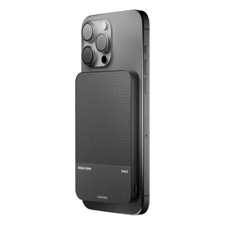 Native Union (Re)Classic Qi2 Power Bank - magnetyczny powerbank 5000 mAh kompatybilny z MagSafe i Qi2, kabel USB-C - USB-C 15 cm