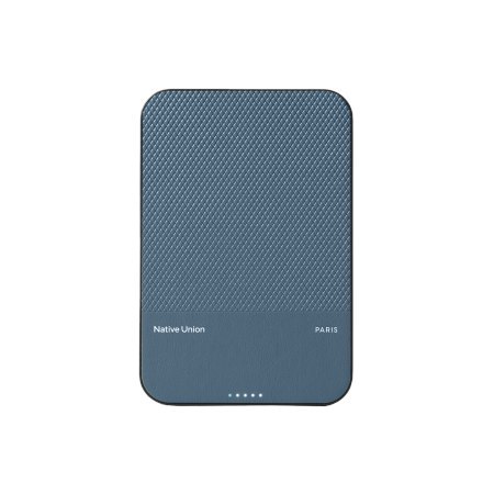 Native Union (Re)Classic Qi2 Power Bank - magnetyczny powerbank 5000 mAh kompatybilny z MagSafe i Qi2, kabel USB-C - USB-C 15 cm