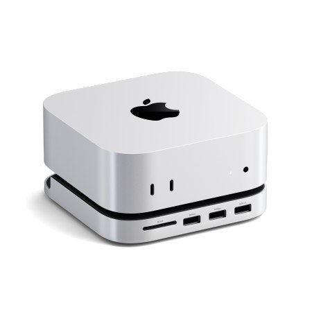 Satechi Mac Mini M6 / M5 Pro / M4 Stand & Hub SSD - aluminiowa podstawka do Mac Mini z Hub USB-C (host USB-C 3.2 gen. 2, 2x USB-