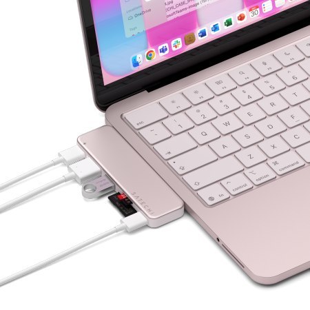 Satechi USB-C Snap Hub - adapter do urządzeń mobilnych (USB-C 5 Gbps, USB-A 5 Gbps, HDMI 4K, czytnik kart micro/SD 104 MB/s, USB