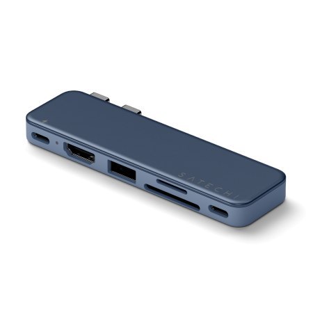 Satechi USB-C Snap Hub - adapter do urządzeń mobilnych (USB-C 5 Gbps, USB-A 5 Gbps, HDMI 4K, czytnik kart micro/SD 104 MB/s, USB