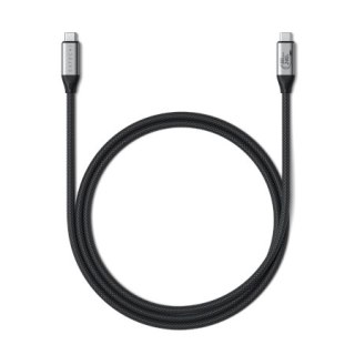 Satechi USB4 V2 Pro Cable - kabel USB-C - USB-C, PD 240W, 120/80 Gbps, 8K-120 Hz, 8K-60 Hz lub 4K-144 Hz, 1,2 m (space gray)
