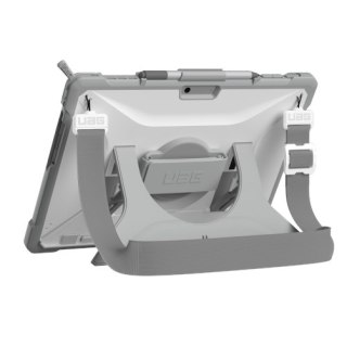 UAG Plasma - obudowa ochronna z wbudowaną podstawką oraz paskiem na dłoń i ramię do Microsoft Surface Pro 9/10/11 (white/gray)