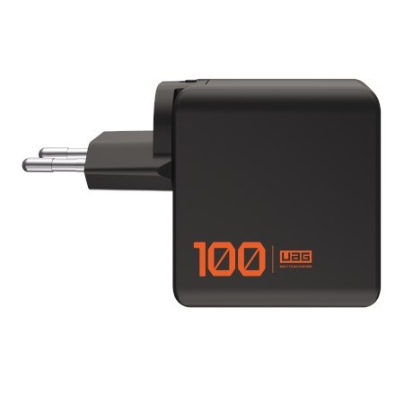 UAG SRGE Charger - ładowarka sieciowa 100W, 2x USB-C oraz USB-A, wtyczki EU, UK, US w zestawie (black)