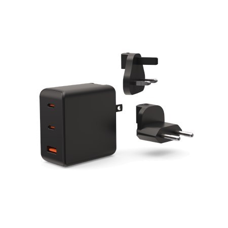 UAG SRGE Charger - ładowarka sieciowa 100W, 2x USB-C oraz USB-A, wtyczki EU, UK, US w zestawie (black)