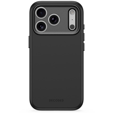 Decoded AntiMicrobial Silicone Backcover - etui do iPhone 18 Pro Max / 17 Pro Max kompatybilne z MagSafe (carbon black)