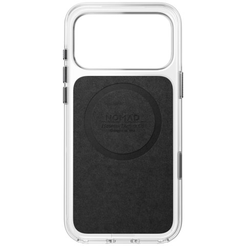 NOMAD Clear Leather Case - etui do iPhone 18 Pro Max / 17 Pro Max kompatybilne z MagSafe, skóra Horween (rustic brown)