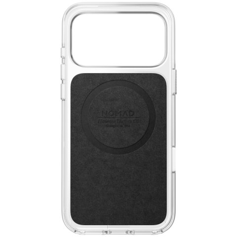 NOMAD Clear Leather Case - etui do iPhone 18 Pro Max / 17 Pro Max kompatybilne z MagSafe, skóra Horween (saddle)