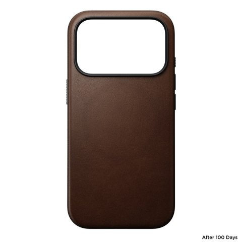 NOMAD Modern Leather Case - etui do iPhone 18 Pro / 17 Pro kompatybilne z MagSafe, skóra Camino (brown)