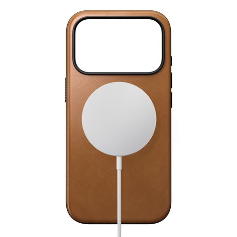 NOMAD Modern Leather Case - etui do iPhone 18 Pro / 17 Pro kompatybilne z MagSafe, skóra Camino (english tan-c)