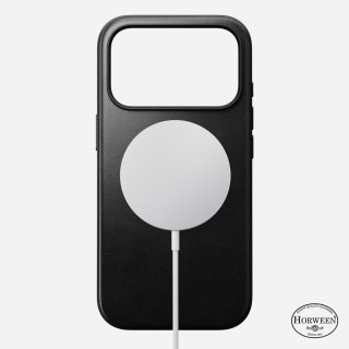 NOMAD Modern Leather Case - etui do iPhone 18 Pro / 17 Pro kompatybilne z MagSafe, skóra Horween (black)