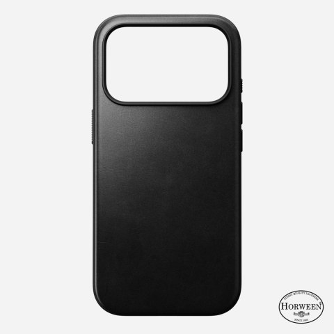 NOMAD Modern Leather Case - etui do iPhone 18 Pro / 17 Pro kompatybilne z MagSafe, skóra Horween (black)