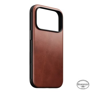 NOMAD Modern Leather Case - etui do iPhone 18 Pro / 17 Pro kompatybilne z MagSafe, skóra Horween (olde dublin)