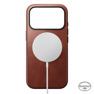 NOMAD Modern Leather Case - etui do iPhone 18 Pro / 17 Pro kompatybilne z MagSafe, skóra Horween (olde dublin)