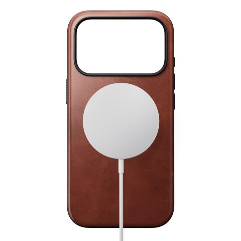 NOMAD Modern Leather Case - etui do iPhone 18 Pro / 17 Pro kompatybilne z MagSafe, skóra Horween (olde dublin)