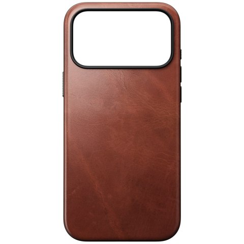 NOMAD Modern Leather Case - etui do iPhone 18 Pro Max / 17 Pro Max kompatybilne z MagSafe, skóra Horween (olde dublin)
