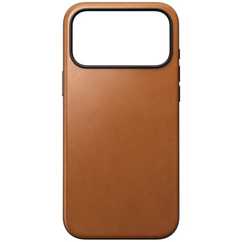 NOMAD Modern Leather Case - etui do iPhone 18 Pro Max / 17 Pro Max kompatybilne z MagSafe, skóra Horween (saddle)