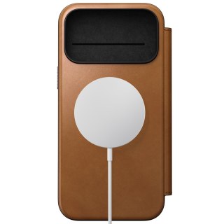 NOMAD Modern Leather Folio - etui do iPhone 18 Pro Max / 17 Pro Max kompatybilne z MagSafe, skóra Camino (english tan-c)