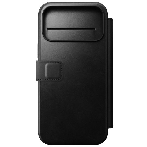 NOMAD Modern Leather Folio - etui do iPhone 18 Pro Max / 17 Pro Max kompatybilne z MagSafe, skóra Horween (black)