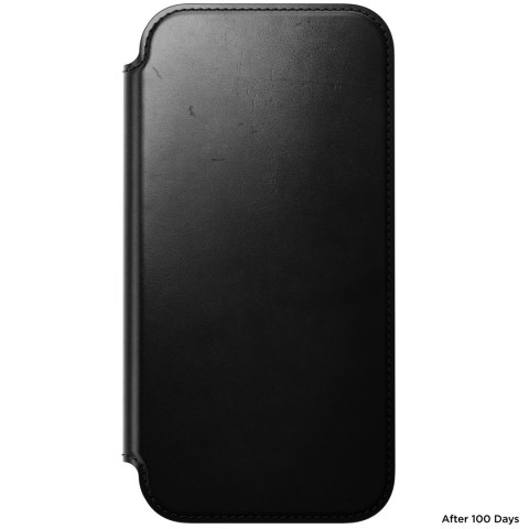 NOMAD Modern Leather Folio - etui do iPhone 18 Pro Max / 17 Pro Max kompatybilne z MagSafe, skóra Horween (black)