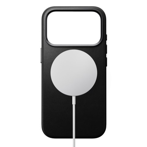 NOMAD Traditional Leather Case - etui do iPhone 18 Pro / 17 Pro kompatybilne z MagSafe, skóra Camino (black)