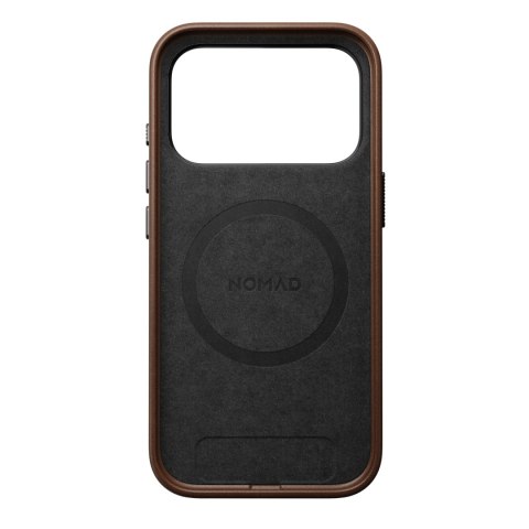 NOMAD Traditional Leather Case - etui do iPhone 18 Pro / 17 Pro kompatybilne z MagSafe, skóra Camino (brown)