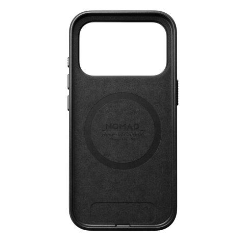 NOMAD Traditional Leather Case - etui do iPhone 18 Pro / 17 Pro kompatybilne z MagSafe, skóra Horween (black)