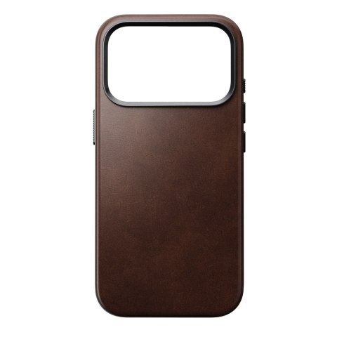 NOMAD Traditional Leather Case - etui do iPhone 18 Pro / 17 Pro kompatybilne z MagSafe, skóra Horween (rustic brown)