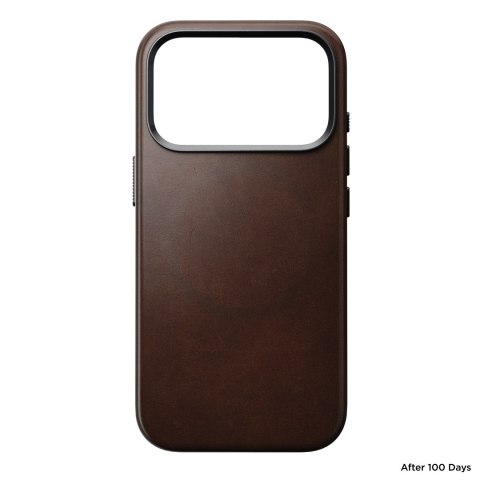 NOMAD Traditional Leather Case - etui do iPhone 18 Pro / 17 Pro kompatybilne z MagSafe, skóra Horween (rustic brown)