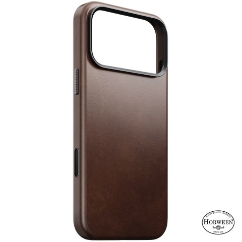 NOMAD Traditional Leather Case - etui do iPhone 18 Pro Max / 17 Pro Max kompatybilne z MagSafe, skóra Horween (rustic brown)