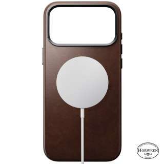 NOMAD Traditional Leather Case - etui do iPhone 18 Pro Max / 17 Pro Max kompatybilne z MagSafe, skóra Horween (rustic brown)