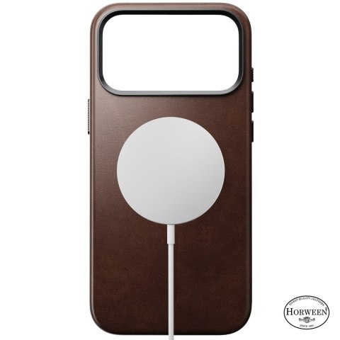 NOMAD Traditional Leather Case - etui do iPhone 18 Pro Max / 17 Pro Max kompatybilne z MagSafe, skóra Horween (rustic brown)