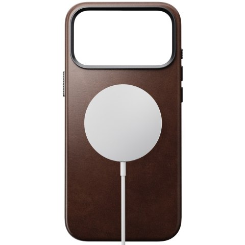 NOMAD Traditional Leather Case - etui do iPhone 18 Pro Max / 17 Pro Max kompatybilne z MagSafe, skóra Horween (rustic brown)