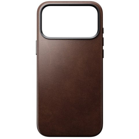 NOMAD Traditional Leather Case - etui do iPhone 18 Pro Max / 17 Pro Max kompatybilne z MagSafe, skóra Horween (rustic brown)