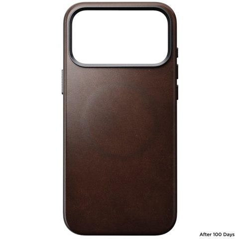 NOMAD Traditional Leather Case - etui do iPhone 18 Pro Max / 17 Pro Max kompatybilne z MagSafe, skóra Horween (rustic brown)