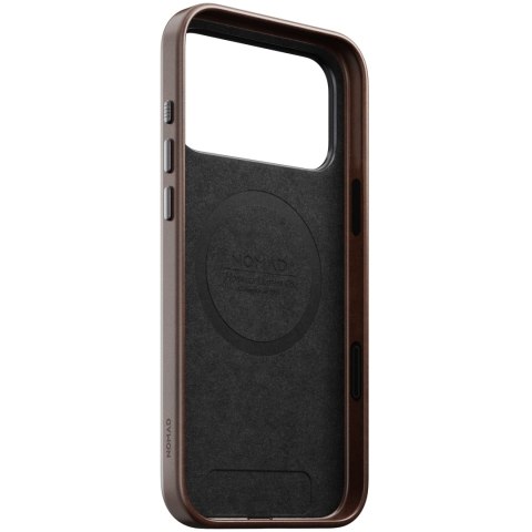 NOMAD Traditional Leather Case - etui do iPhone 18 Pro Max / 17 Pro Max kompatybilne z MagSafe, skóra Horween (rustic brown)