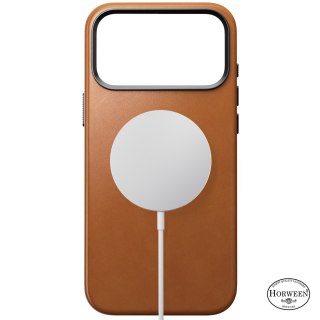 NOMAD Traditional Leather Case - etui do iPhone 18 Pro Max / 17 Pro Max kompatybilne z MagSafe, skóra Horween (saddle)